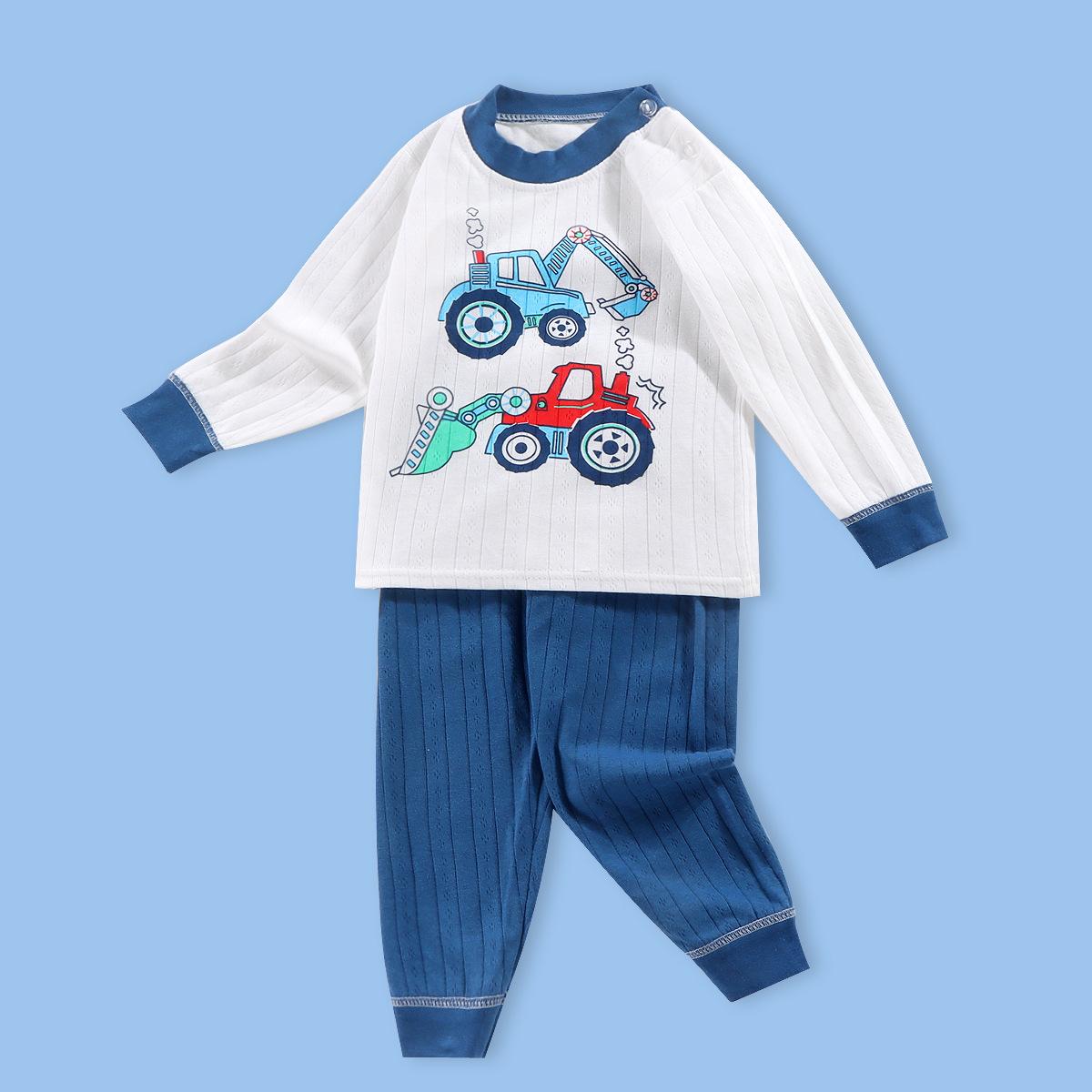 

Новая детская осенняя одежда, длинные брюки, хлопковые костюмы, весенние и осенние пижамы для мальчиков и девочек, детские товары на дому с высокой талией 73