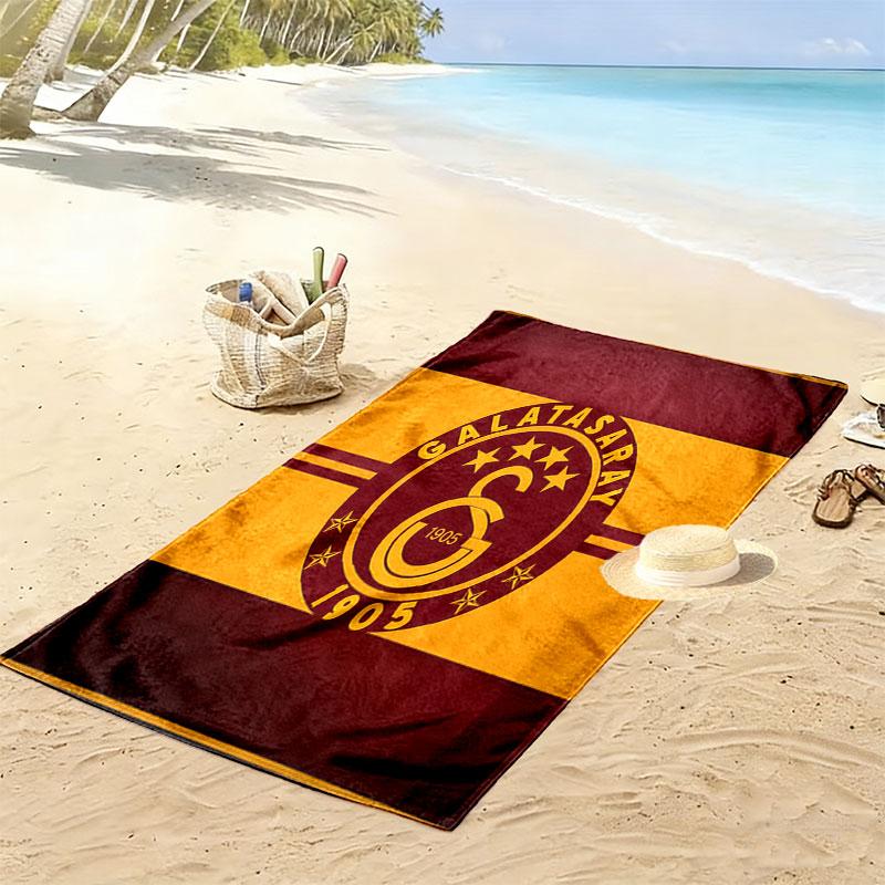 Galatasaray Tribe Print Beach Towel, Large Soft Quick Dry Towel for Beach Camping Swimming