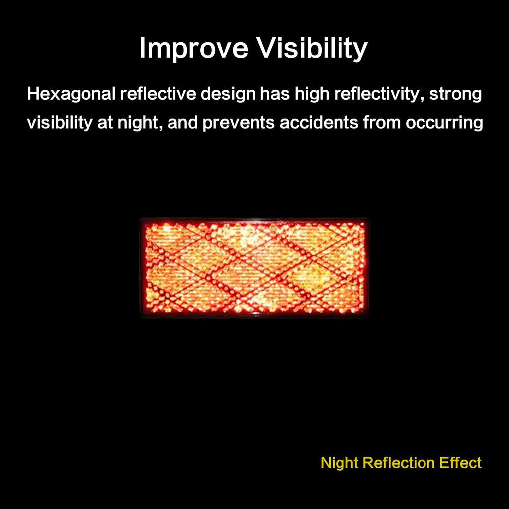 MFC PRO Red 80x35(mm) Night Safety Warning Reflector Sticker Car