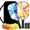 Pickleball Paddles Set USAPA Compliant Fiberglass Surface Enhanced Power with Pickleball Bag Best Gift for Beginners