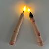 Halloween LED Finger Taper Candles Flameless Flickering Finger Candle Sticks Battery Operated Fake Candles with Remote for Holiday Home Decor