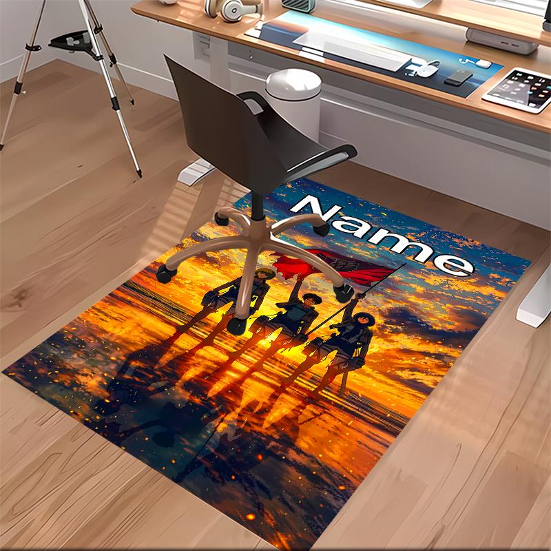 Custom personalization Attack on Titan Print Area Rug - Soft, Washable Non-Slip Indoor Mat,Living Room,Home&Office Decorative Rug