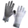 UPF50+ Sun Protection Gloves for Fishing Hiking Comfortable Angler Fingerless Gloves Breathable Anti-Slip Elastic Gloves