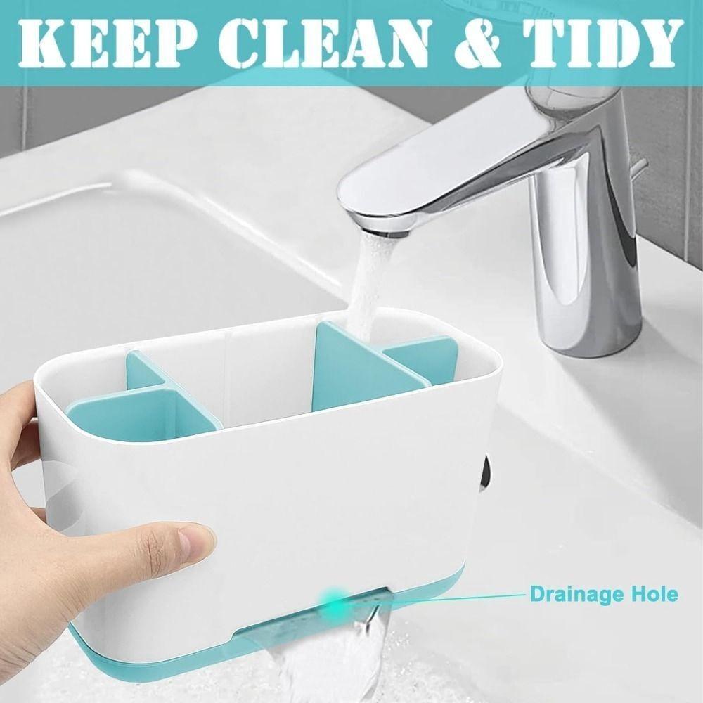 1PC Shelf Organizer Large Capacity Electric Toothbrush Holder Bathroom Countertop Organizer Multifunction Storage Shower Caddy