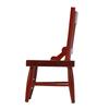 1:12 Scale Dollhouse Chair Miniature Furniture Decorative Wooden Chair for Dollhouse Model Display Chestnut Color