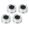 4PCS Trailer Bearing Dust Cap 62mmx36mm Trailer Axle Grease Cap with Rubber Stopper for 7000 to 8000lb Bearing