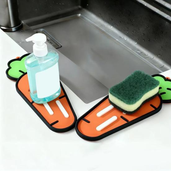 Vegetable Pot Lid Holder Non-slip Heat-Resistant Eggplant Carrot Cabbage Corn Radish Kitchen Counter Pot Lid Storage Drying