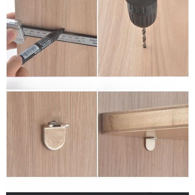 20pcs Furniture Shelf Support Pegs Cabinet Closet Shelf Pins Bracket Fasteners for Kitchen Cupboard Bookcase