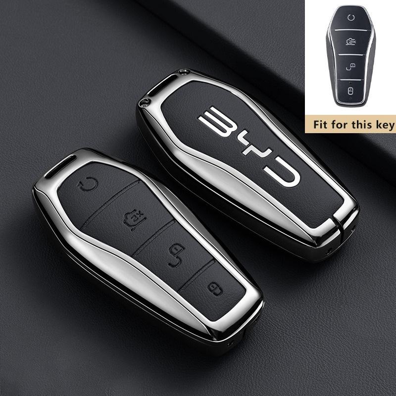 

Zinc Alloy Car Key Case for BYD Tang L EV DM DMi DM-i 2022 2023 2025 2026 Keychain Remote Cover Shell Holder Fob Accessories (as the picture,for BYD Tang)