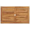 Folding Garden Table 120x70x75 cm Solid Teak Wood