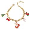 Santa Claus Christmas Tree Pearl Titanium Bracelet - Cute European & American Cartoon Girl Jewelry