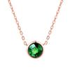 Classic Rose Gold Color Chain Necklaces For Women & Girls Beautiful Round Austrian Crystal Necklace DWN388