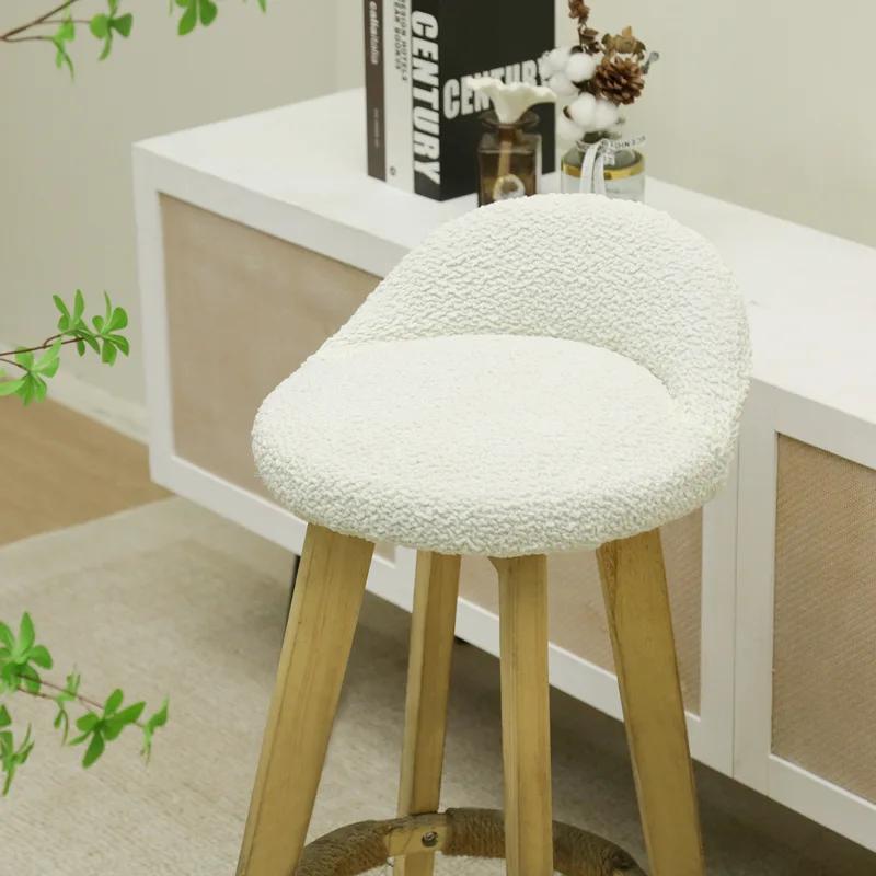 Чехол для барного стула Хлопковый Пылезащитный Противоскользящий Эластичный Жаккардовый Современный Износостойкий Чехол для обеденного стула для спальни ресторана отеля 3240₽