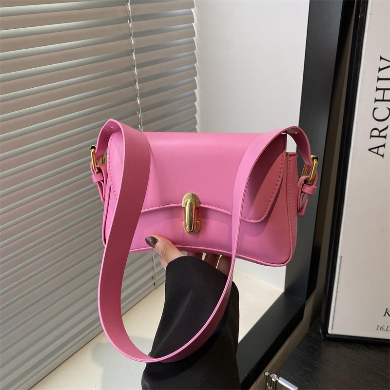 Summer new single shoulder armpit small square bag simple and beautiful fashion handbag women's bag