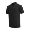 Emporio Armani Black Cotton Fabric Tech Texture Future Concept Commuter Knit Casual Fashion Simple Business Polo Shirt EM000571-AF20426-1UC001