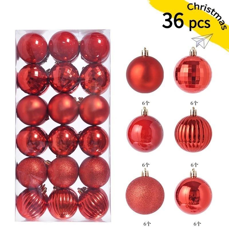 24/36Pcs 3/4cm Christmas Balls Decoration Christmas Tree Ornaments Xmas Hanging Pendants Home Party Navidad Decor New Year Gifts