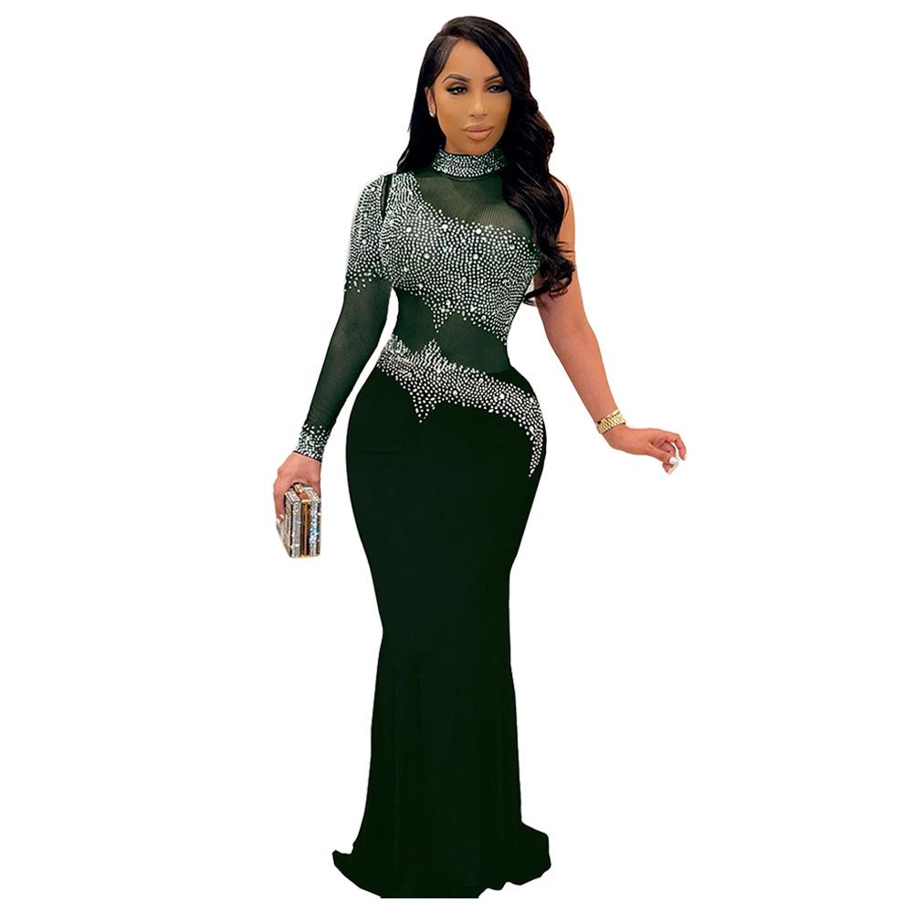 VK2225 Elegant Mesh Bodycon Nightclub Dress