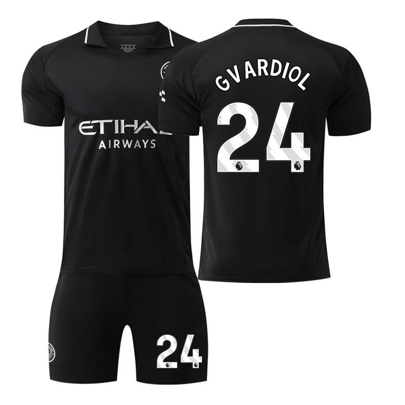 25-26 Manchester City Auswärts Nr. 9 Harland Fußballuniformen Set Herren 10 Galish 47 Foden 16 Rodrigo