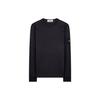 Embroidered Crew Neck Long Sleeve Sweatshirt Men Sweatshirt Dark-Blue 741564450-V0020