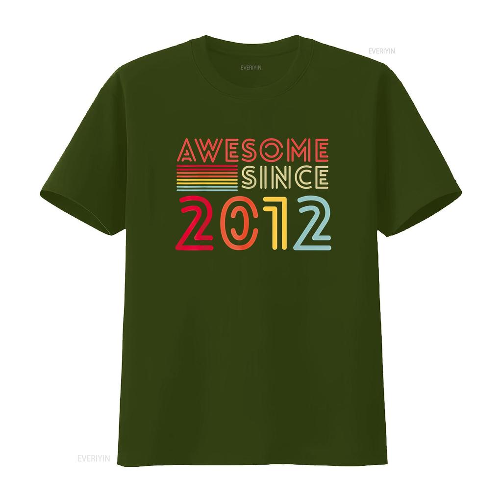 12yr BDay Son Boy Funny 2012 12th for 12 Year Old Birthday T Shirt vintage Washed Stylish Stretched Slightly streetwear graphic