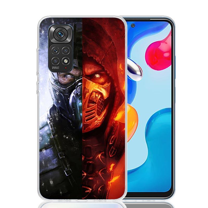 Mortal Kombat Case Phone Cover for Xiaomi Redmi Note 14 13 12S 12 11S 11 11T 11E 10S 10 Pro Plus 5G Trend Fundas Note 13 12S 12