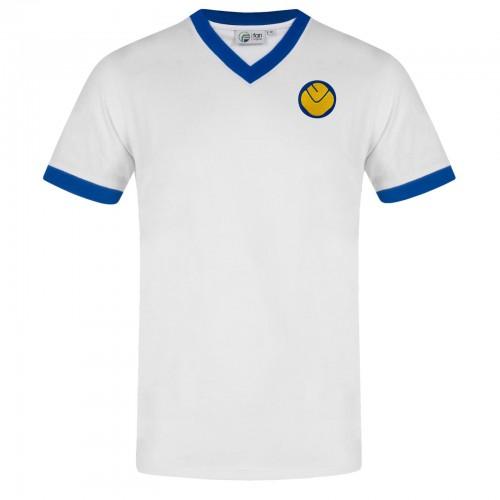 Leeds United FC Men's Retro Polyester V Neck T-Shirt