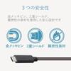 ELECOM Smartphone USB Cable/USB3.1/Certified Product/1.0m/Black