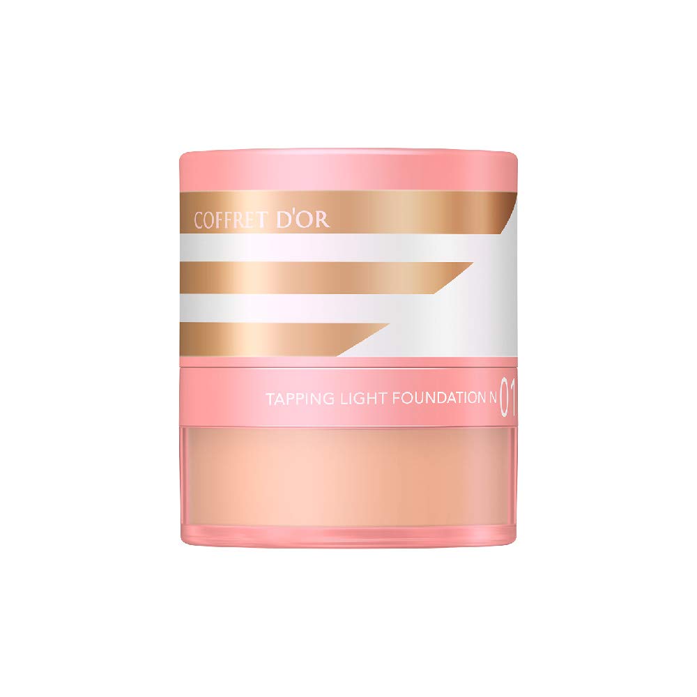 Coffret D'or Tapping Light Foundation N 01, Light To Medium Skin Tones, 3.3g (x 1)