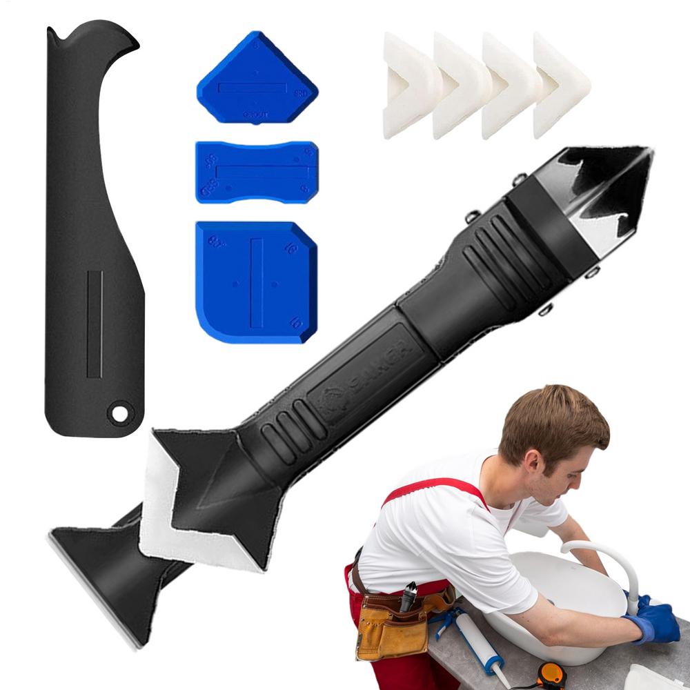 Kit voor het afwerken van kit Gladmakende muur vloer Restlijm spatel Kitgereedschap Draagbaar toilet Baksteen plint Applicator