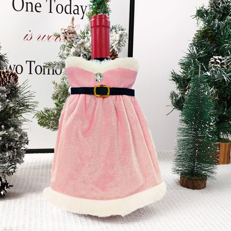 Qiaoding Knitted Christmas Faceless Doll Wine Bottle Hat & Cover