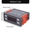 Digital Thermostat Temperature Controller Thermoregulator Relays Heating Cooling for Incubator Refrigeration 220V STC-200