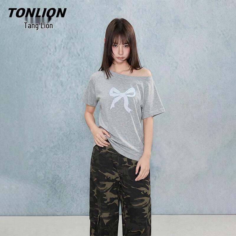 TonLion Women s Relaxed Off-Shoulder T-shirt XL