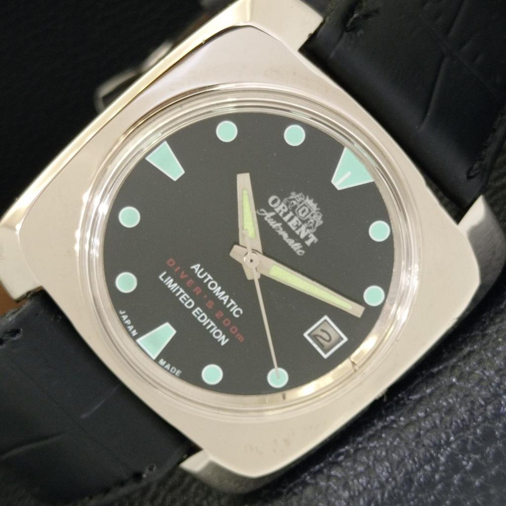 

Б/у мужские часы ORIENT AUTOMATIC 46943 JAPAN DATE с черным циферблатом a432831-2 R113-a432831
