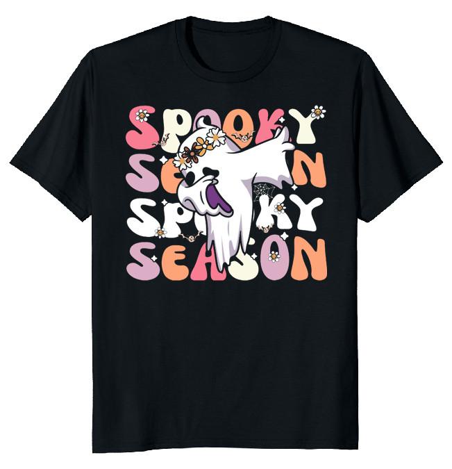 NEW LIMITED Groovy Ghost Spooky Halloween Funny Novelty Tee XL
