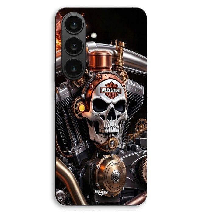 Hülle Für Samsung Galaxy S26 Harley Davidson Mechanischer Totenkopf Maniacase schwarz