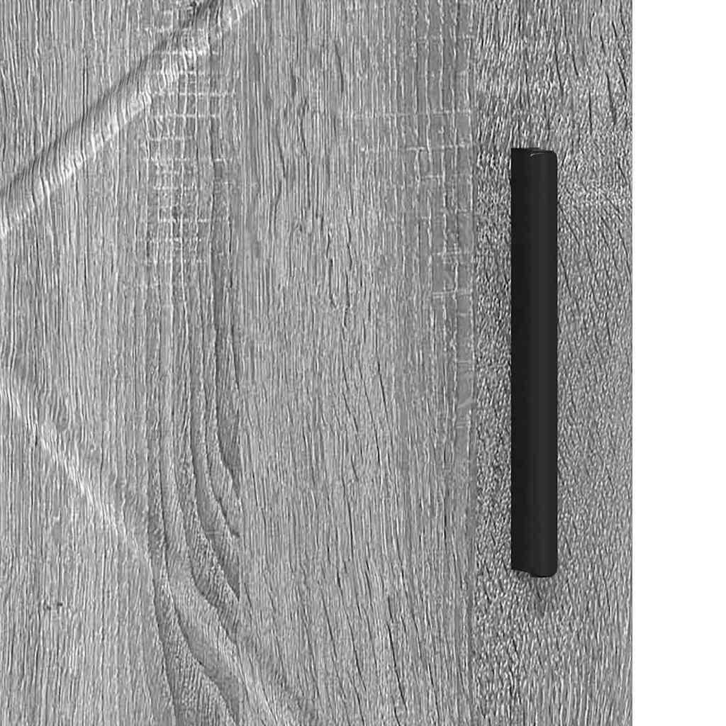Bathroom Cabinet with Storage Grey Sonoma 30 x 35 x 95 cm