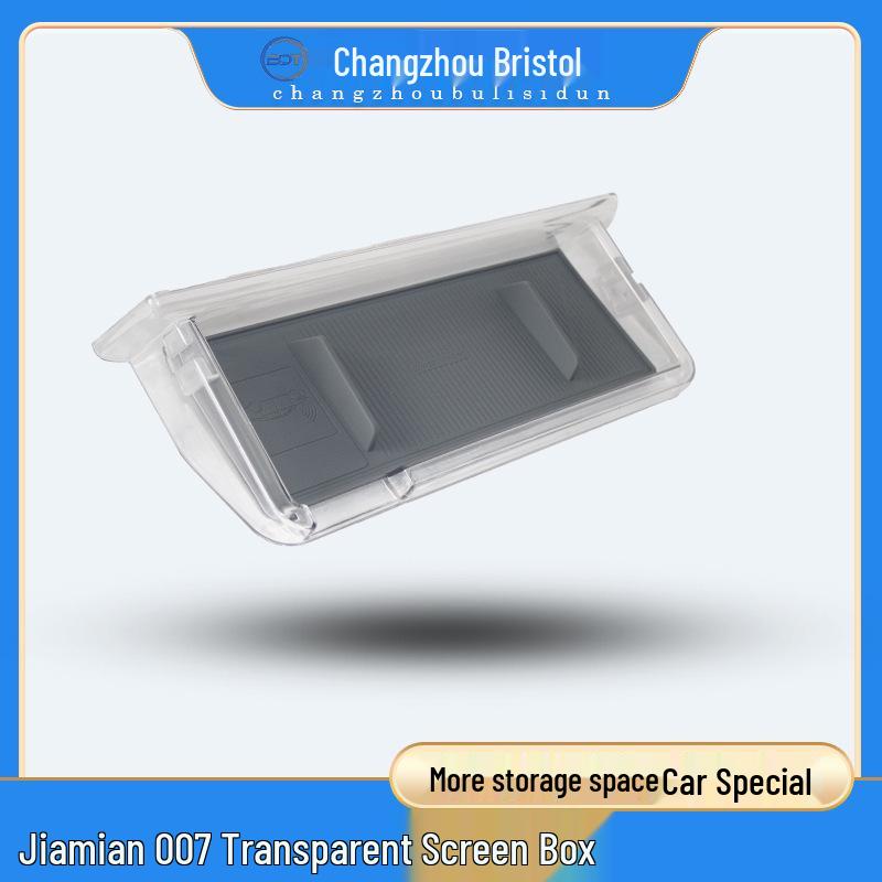 Compatible Storage Box for Zeekr007 Navigation Screen and Center Console Dashboard Dashboard