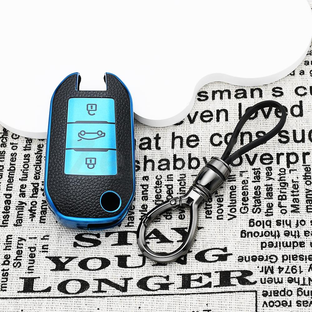 Car Key Case Cover Shell For Citroen C2 C3 C4 C6 C8 C3-Xr Picasso Ds3 Ds5 For Peugeot 208 2008 307 308 508 408 3008 5008 4008