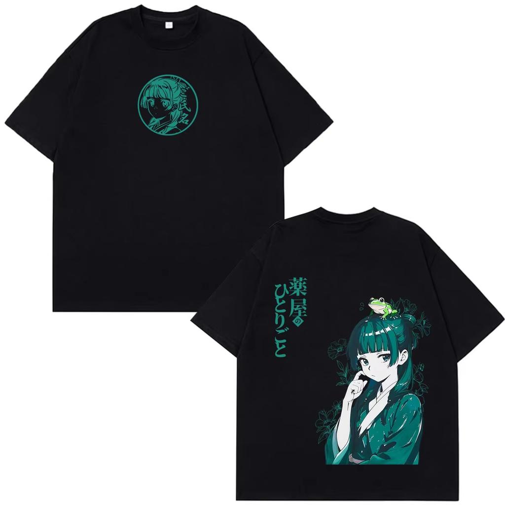 Anime The Apothecary Diaries Maomao Pattern Unisex Trend Aesthetic Casual Loose Hip Hop Women And Men T-shirt