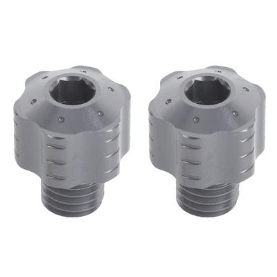 2 Pezzi Tappo Foro Specchietto Retrovisore Moto 10mm Filettatura Inversa Lega di Alluminio Viti Foro Specchietto