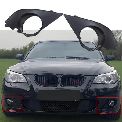 Par Cubierta de Faro Antiniebla Delantero para Coche Marco de Lámpara Rejilla Para BMW E60 E61 M Sport 2003 2004 2005 2006 2007 2008 2009 51117896604