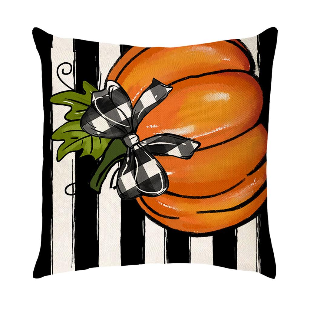 Festive Thanksgiving Pumpkin Pillowcase Decorative Cushion Cover Environmental Friendly Pillowcase with Pumpkin Print