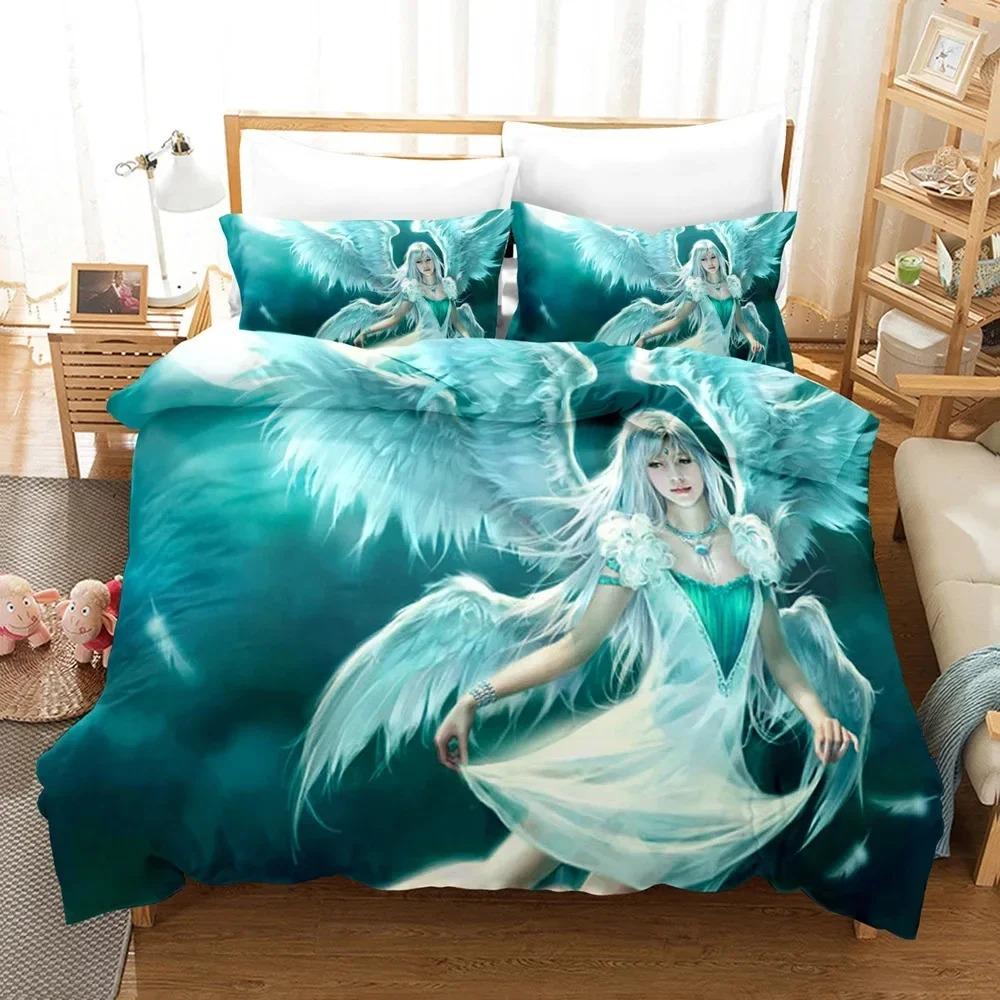 New Style Angel Boys Bedroom 3D Printed Duvet Cover Single Twin Full Queen King Size Aldult Quilt Cover Pillowcase