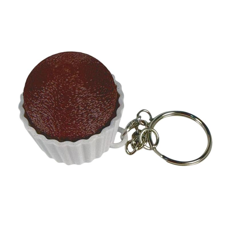 Chocolate Shape Keyboard Keychain Tactile Squeeze Fidget Toy Stress Relief Antistress Sensory Gadget for Adult Restlessness Relief