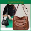 Chic Minimalist Crossbody Bag 2024 Trendy Summer Casual Shoulder Bag Large Pu Tote