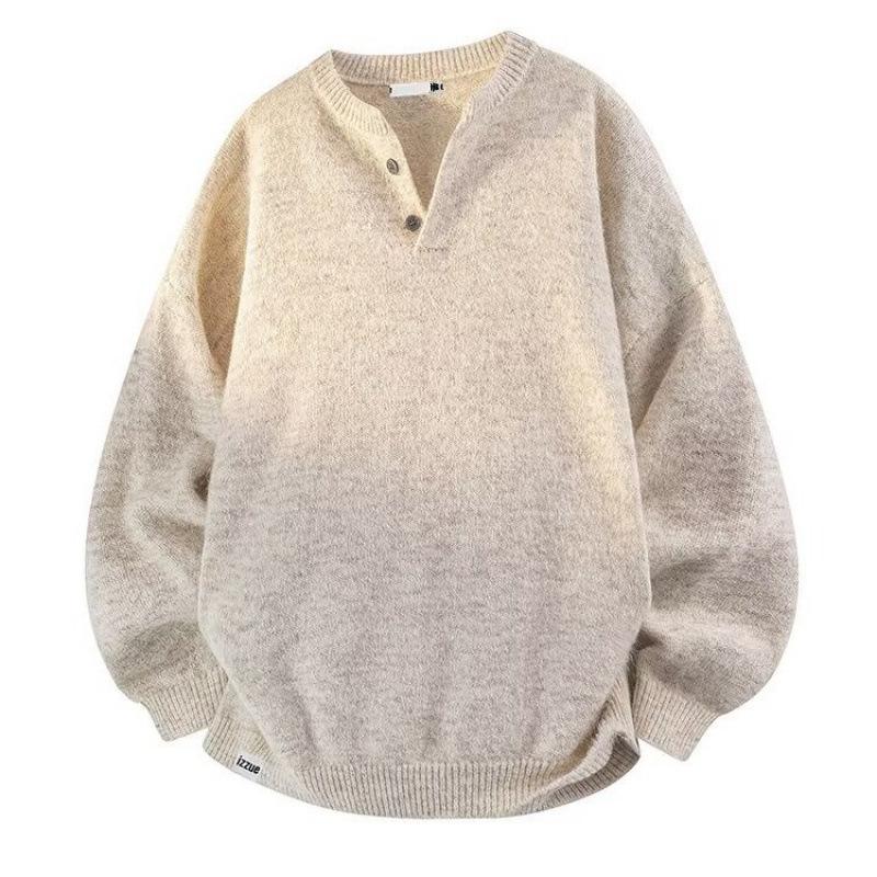 

Men s Teen Solid Color Knit Pullover - Autumn/Winter Hong Kong Style S абрикосовый