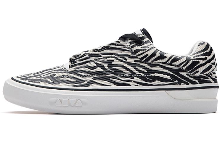 Women's Sneakers Anta Ao Li Abrasion Resistant Low Top Skateboard Shoes Women's Black White