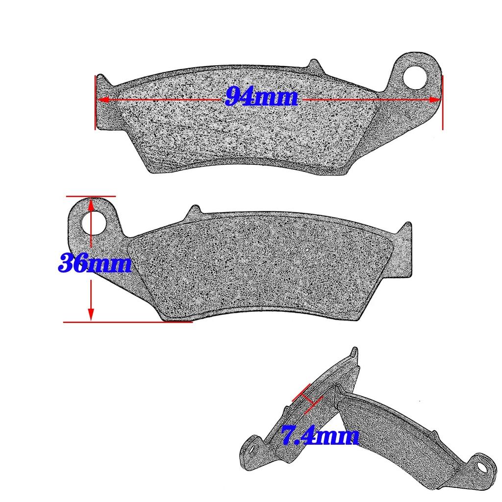 Motorcycle Front and Rear Brake Pads For SUZUKI DR 650 350 V W X SEW SEX DR350V DR350W DR350X DR350SEW DR350SEX DR650 1996-2016
