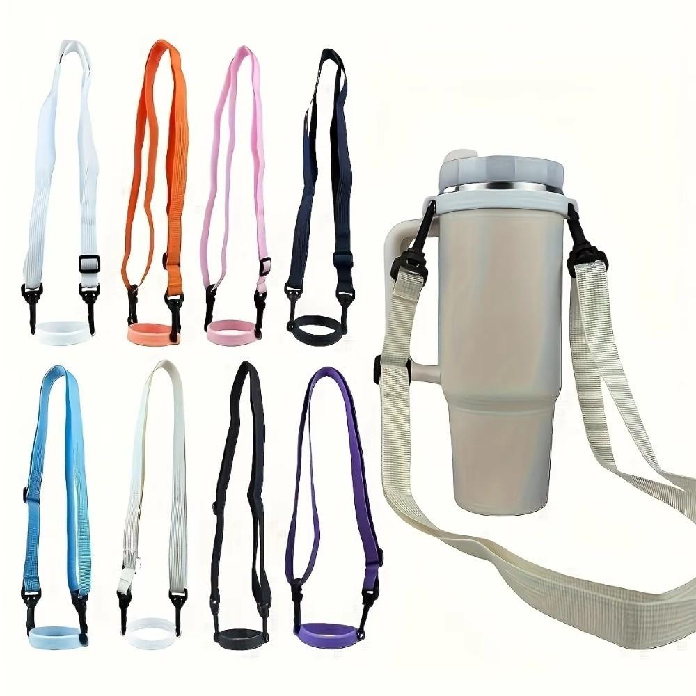 New Adjustable Water Bottle Handle Strap 25mm Portable Shoulder Rope Water Cup Crossbody Strap for Travel Outdoor Activities