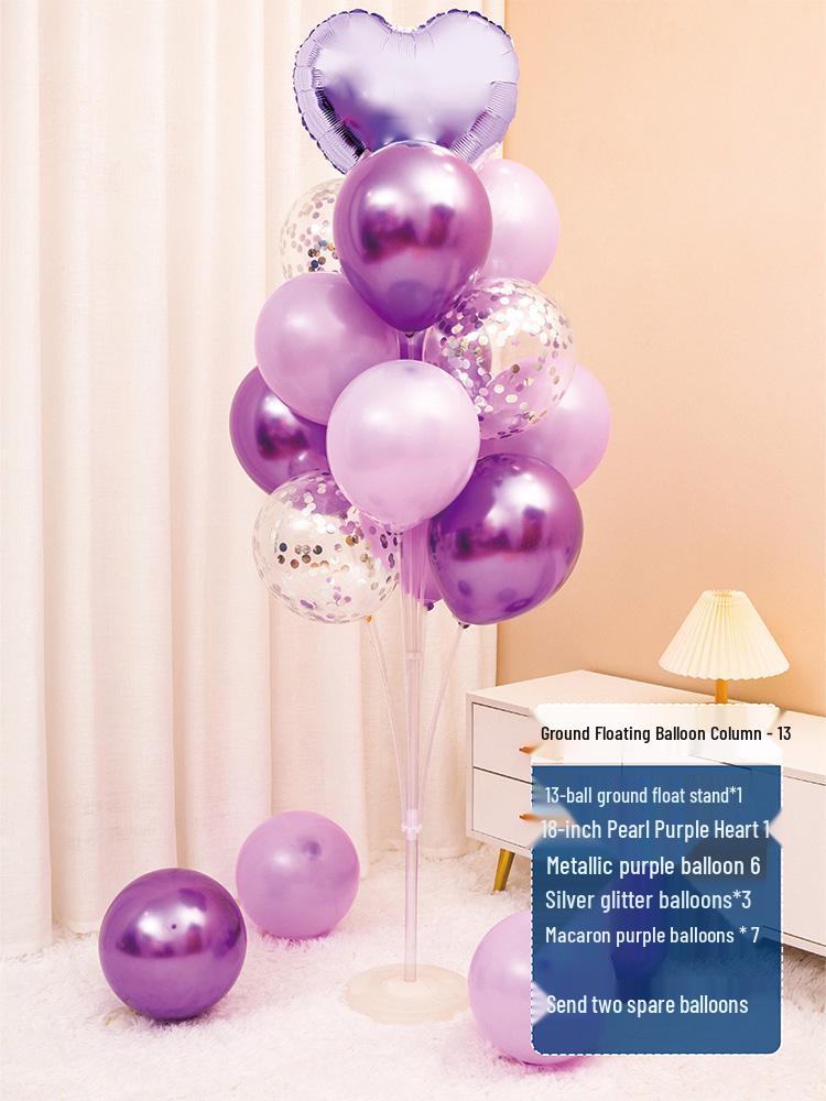 Luminous Floating Table Balloon Heart Decor for Birthday & Banquet